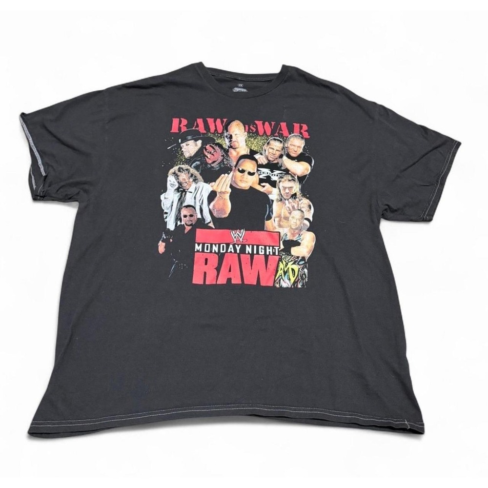 WWE Raw Is War Monday Night Raw Wrestling T Shirt Mens 2XL Black Legends